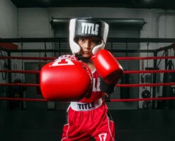 TITLE Boxing Aerovent Elite USA Boxing Competition Headgear – With Cheeks -Boxing Equipment Sales Store ACHEXBKWH 3