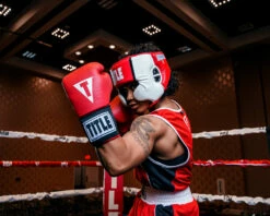 TITLE Boxing Aerovent Elite USA Boxing Competition Headgear – With Cheeks -Boxing Equipment Sales Store ACHEXRDWH 2