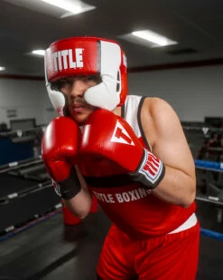 TITLE Boxing Aerovent Elite USA Boxing Competition Headgear – With Cheeks -Boxing Equipment Sales Store ACHEXRD 1