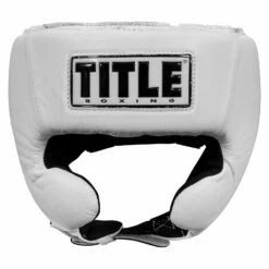 TITLE Boxing USA Boxing Competition Headgear - With Cheeks -Boxing Equipment Sales Store ACHX WH 2 2