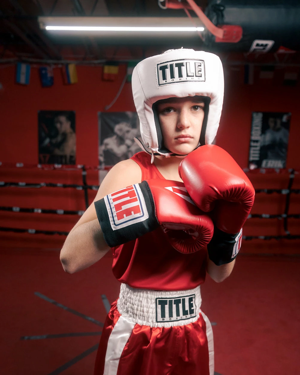 TITLE Boxing USA Boxing Competition Headgear - Open Face 9 TITLE Boxing USA Boxing Competition Headgear - Open Face - Image 9