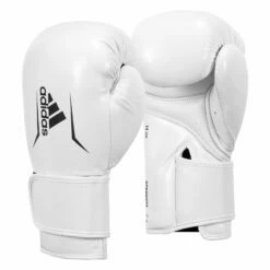 Adidas Speed 175 Leather Training Gloves -Boxing Equipment Sales Store ADISBG175 WH BK 002