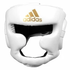 Adidas Super Pro Full Face Headgear 16 Adidas Super Pro Full Face Headgear -Boxing Equipment Sales Store ADISBHG041 WH GD 02