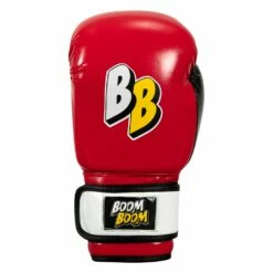 BOOM BOOM Boxing Silencer Youth Bag Gloves -Boxing Equipment Sales Store BBYBGS RD BK WH 003