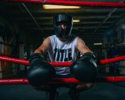 TITLE Black Training Headgear -Boxing Equipment Sales Store BKTHGBK 3