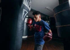 TITLE Boxing Blood Red Leather Training Gloves 15 TITLE Boxing Blood Red Leather Training Gloves -Boxing Equipment Sales Store BRTGRD 4