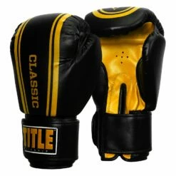 TITLE Classic Speed Boxing Gloves -Boxing Equipment Sales Store CABG12 BK GD 2