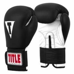 TITLE Classic Fitness Boxing Gloves -Boxing Equipment Sales Store CRBG BK WH 02