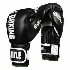 TITLE Boxing Gel Soft Strike Bag Gloves -Boxing Equipment Sales Store CSSGBG1 BK GN 02