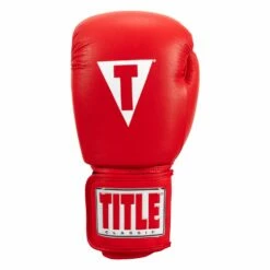 TITLE Classic Leather Elastic Training Gloves 2.0 -Boxing Equipment Sales Store CTSGV2 RD 03