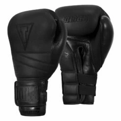 TITLE Black Bolstered Leather Bag Gloves -Boxing Equipment Sales Store DBBG BK 02