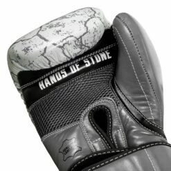 TITLE Boxing Roberto Duran Stone Leather Training Gloves -Boxing Equipment Sales Store DHSTG GR BK 5