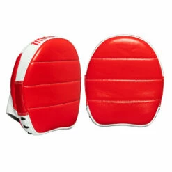 TITLE Boxing Fighting Fresh Leather Punch Mitts -Boxing Equipment Sales Store FFPM RD WH 3