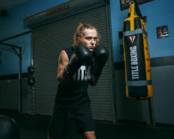 Fighting Leather Training Gloves -Boxing Equipment Sales Store FLTG2BK 2