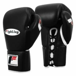 Fighting Fury Professional Lace Training Gloves 31 Fighting Fury Professional Lace Training Gloves -Boxing Equipment Sales Store FSFTGL BK 02
