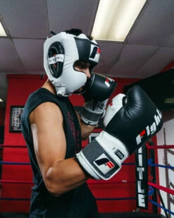 Fighting Tri-Tech Training Headgear -Boxing Equipment Sales Store FSPTHGBKWH 2