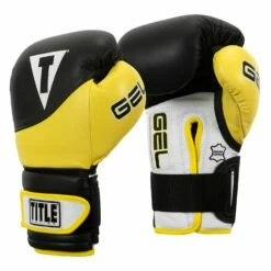 TITLE Boxing Gel Suspense V2T Training Gloves -Boxing Equipment Sales Store GSTGEV2T BK YE 02