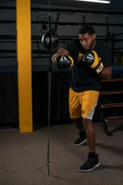 TITLE Boxing Gel Suspense V2T Training Gloves -Boxing Equipment Sales Store GSTGEV2TBK YE