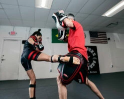 TITLE MMA Gel Thai Style Thigh Pads 2.0 -Boxing Equipment Sales Store GTSTP2BKRD 1