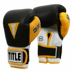 TITLE Boxing Gel World V2T Bag Gloves -Boxing Equipment Sales Store GTWBGV2T BK YE 02