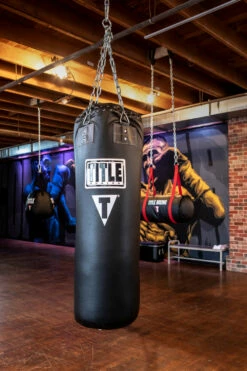 TITLE Boxing Professional Choice 125lb Leather Heavy Bag -Boxing Equipment Sales Store HBL
