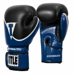TITLE Boxing Infused Foam Interrogate Training Gloves 2.0 -Boxing Equipment Sales Store IFAITG2 BL BK 2