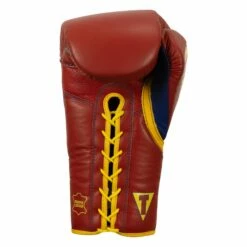 KRONK Boxing Gym Lace-Up Training Gloves -Boxing Equipment Sales Store KNKSG RD GD 4