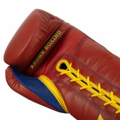 KRONK Boxing Gym Lace-Up Training Gloves -Boxing Equipment Sales Store KNKSG RD GD 6