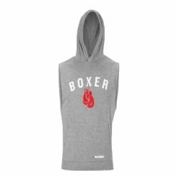 TITLE Boxing Boxer Muscle Hoodie Tee -Boxing Equipment Sales Store KTA22 GR 3