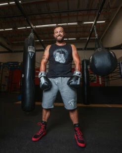 TITLE Boxing Vintage Hanging Gloves Tank -Boxing Equipment Sales Store LTA7BK 1 54fccf40 7561 4e13 bf05 0e02fad83cf8