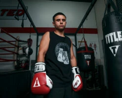 TITLE Boxing Vintage Hanging Gloves Tank -Boxing Equipment Sales Store LTA7BK 4