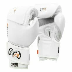 Rival Boxing Intelli-Shock Leather Bag Gloves -Boxing Equipment Sales Store RB50 WH 2