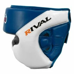 Rival Boxing Amateur Competition Headgear With Cheek Protect 18 Rival Boxing Amateur Competition Headgear With Cheek Protect -Boxing Equipment Sales Store RHGC2C BL WH 3