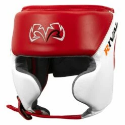 Rival Boxing Amateur Competition Headgear With Cheek Protect 20 Rival Boxing Amateur Competition Headgear With Cheek Protect -Boxing Equipment Sales Store RHGC2C RD WH 1