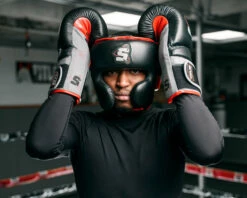 SCYntz Leather Headgear -Boxing Equipment Sales Store SCYHGBK 2