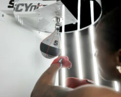SCYntz Leather Speed Bag -Boxing Equipment Sales Store SCYSBGRBK 1