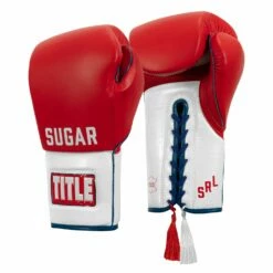 TITLE Boxing Sugar Ray Leonard Signature Leather Sparring Gloves -Boxing Equipment Sales Store SRLSLSG 2