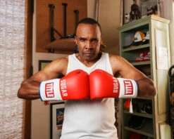 TITLE Boxing Sugar Ray Leonard Signature Leather Sparring Gloves -Boxing Equipment Sales Store SRLSLSG 3 1