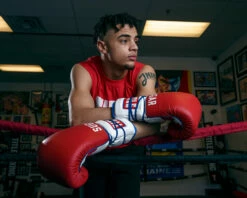 TITLE Boxing Sugar Ray Leonard Signature Leather Sparring Gloves -Boxing Equipment Sales Store SRLSLSG 4 4