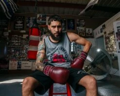 TITLE Boxing Sugar Ray Leonard Throwback Leather Bag Gloves -Boxing Equipment Sales Store SRLTLBGMR 5