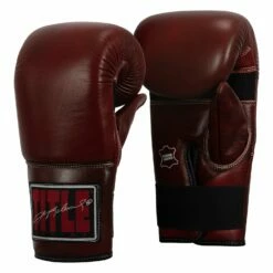 TITLE Boxing Sugar Ray Leonard Throwback Leather Bag Gloves -Boxing Equipment Sales Store SRLTLBG 2