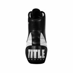 TITLE Boxing Speed-Flex Encore Mid-Top Shoes -Boxing Equipment Sales Store TBS1 BK WH 3