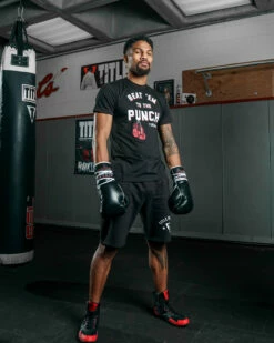 TITLE Boxing Beat Em To The Punch Tee -Boxing Equipment Sales Store TBTS204BK 1