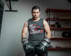 TITLE Boxing Jab Cross Muscle Tee -Boxing Equipment Sales Store TBTS212DGR 2