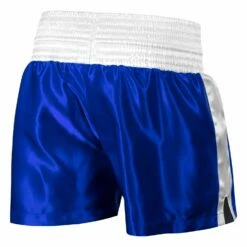 TITLE Boxing Professional Women’s Satin Striped Boxing Trunks -Boxing Equipment Sales Store TPBTW2 BL WH 3