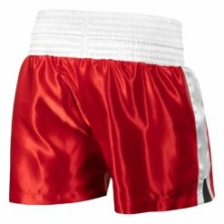 TITLE Boxing Professional Women’s Satin Striped Boxing Trunks -Boxing Equipment Sales Store TPBTW2 RD WH 3