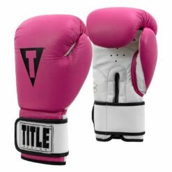TITLE Premier Leather Super Bag Gloves 2.0 -Boxing Equipment Sales Store TSBG2 PK WH 002