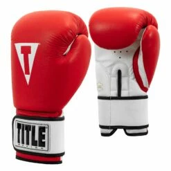 TITLE Premier Leather Super Bag Gloves 2.0 -Boxing Equipment Sales Store TSBG2 RD WH 002