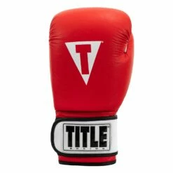 TITLE Premier Leather Super Bag Gloves 2.0 -Boxing Equipment Sales Store TSBG2 RD WH 003
