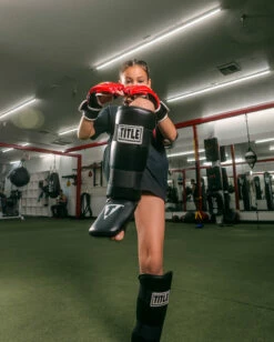 TITLE Boxing Vinyl Shin-Instep Guards 2.0 5 TITLE Boxing Vinyl Shin-Instep Guards 2.0 -Boxing Equipment Sales Store TSIG2BK 1